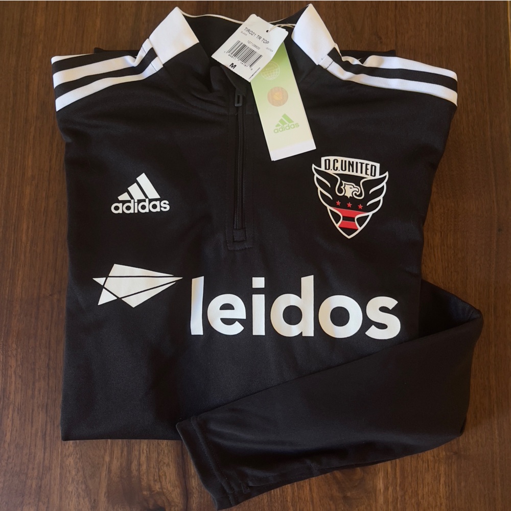 NWT New Adidas D.C. United Quarter Zip Pullover Jacket DC United Men’s M Medium